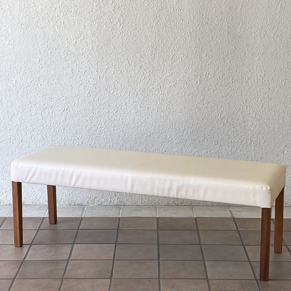 カリモク karimoku CU03 ダイニングベンチ W120cm ウォールナット 合成皮革 モダンデザイン ◇