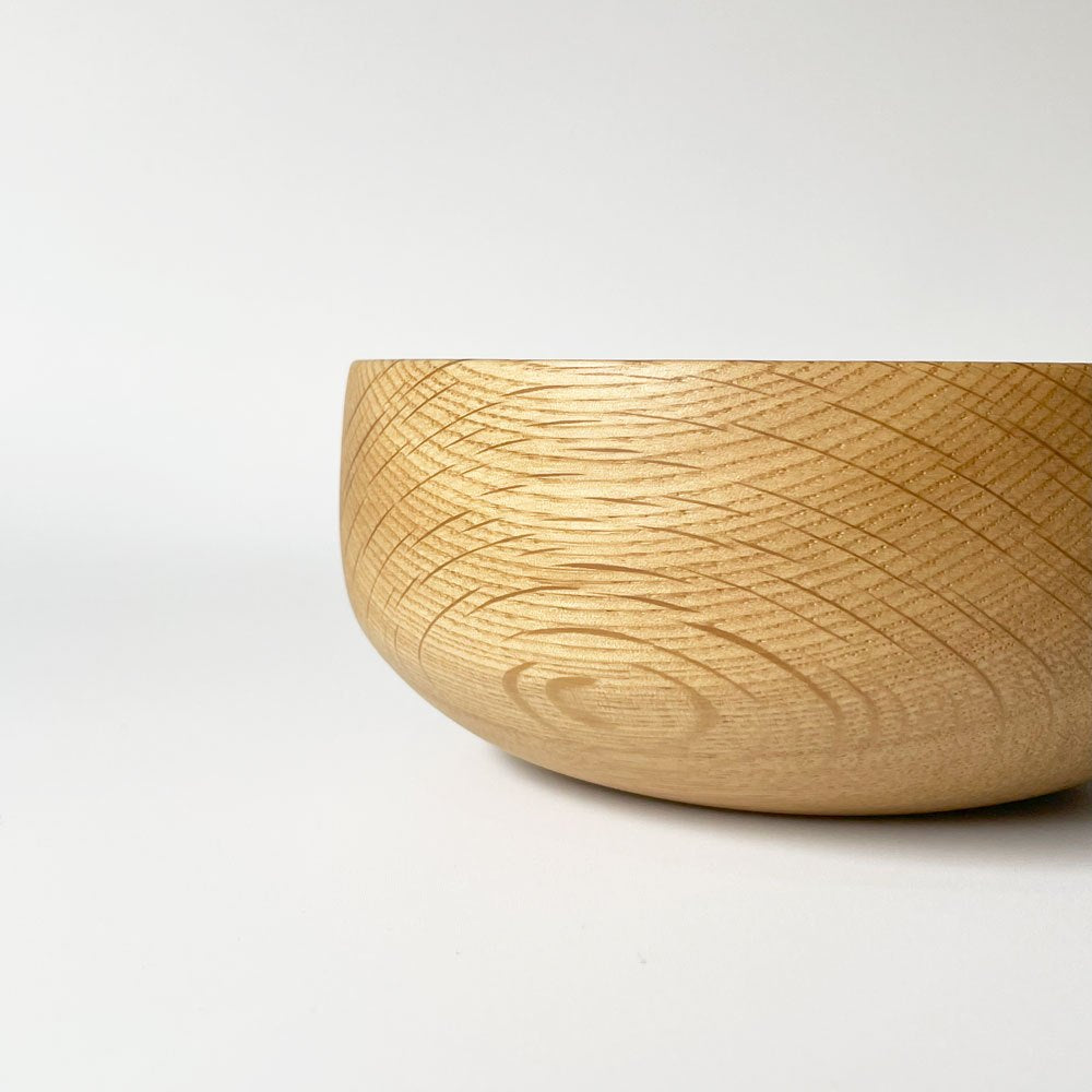 イイホシユミコ Lugn woodbowl W135×H60mm 現代作家 箱付き 美品 ★