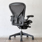 ハーマンミラー Herman Miller アーロンチェア スタンダード Bサイズ ポスチャーフィット グラファイトベース デスクチェア ビル・スタンフ＆ドン・チャドウィック ◇