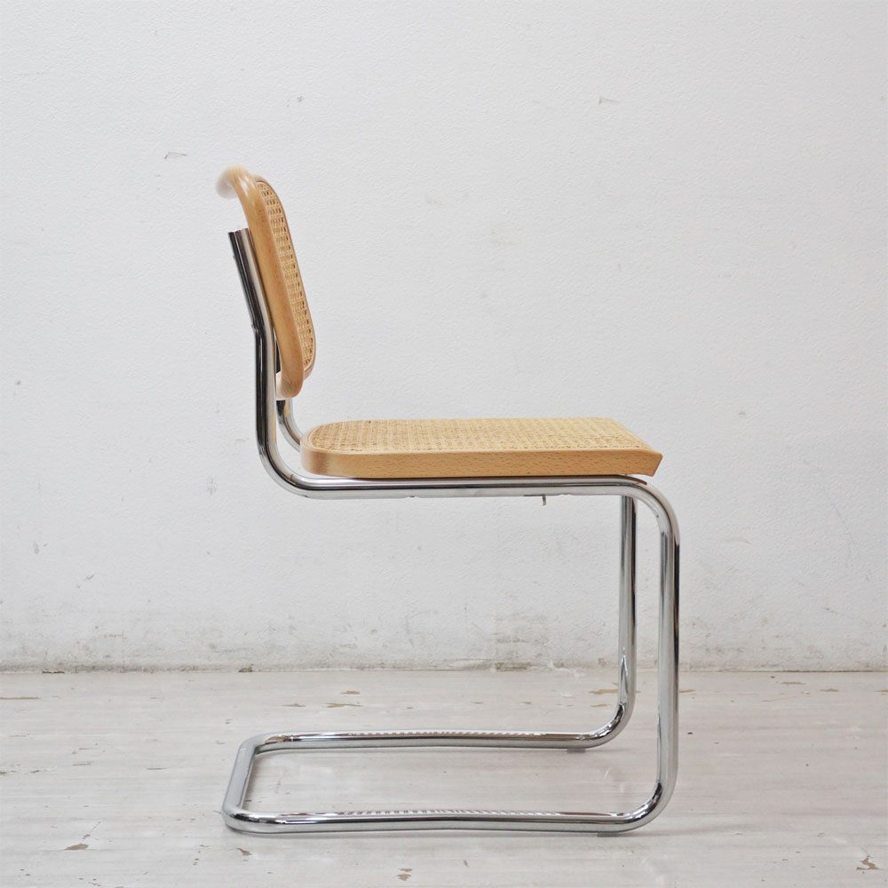 ノルスタジオ Knoll Studio ノール ブロイヤーコレクション Breuer Collection チェスカチェア CESCA CHAIR アームレス マルセル・ブロイヤー 美品 ●