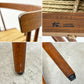 桜製作所 グラスシートチェア GRASS SEATED CHAIR  アームチェア ウォールナット無垢材 い草 ジョージ・ナカシマ George Nakashima 焼印有 ●