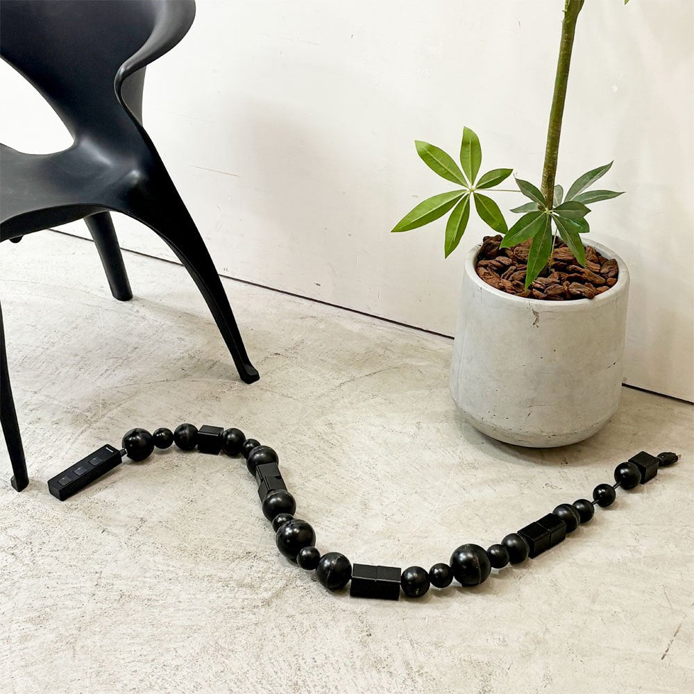 ブレス BLESS ケーブルジュエリーマルチプラグ CABLE JEWELRY MULTIPLUG 配線コード 延長コード WOODEN ELEMENTS 3口 140cm ブラック ●