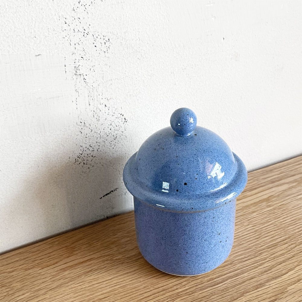 ダンスク DANSK ニールストーン neilstone セラミック シュガーポット キャニスター ブルー ビンテージ 北欧 ■