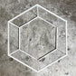 カッシーナイクスシー Cassina ixc. ヘキサゴン トリス HEXAGON TRIS 691 サイドテーブル ハイ デサルト ホワイト×クリアガラス DESALTO ホワイト×クリアガラス 吉岡徳仁 受注輸入品 定価￥308,000- ■