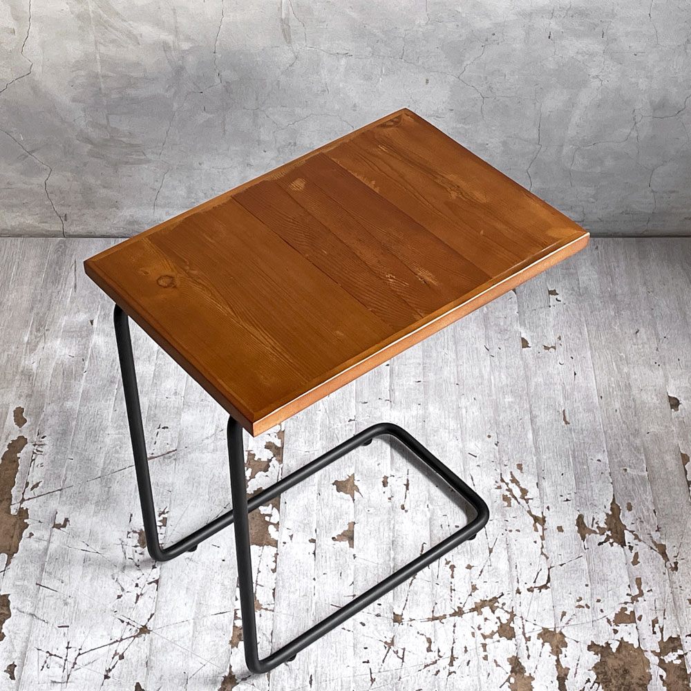 クラッシュゲート CRASH GATE ノットアンティークス Knot antique チャイ2 サイドテーブル CHAYⅡ SIDE TABLE パイン古材 スチール 関家具 定価￥¥19,250- ♪