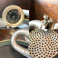 UKアンティーク グラムフォン Gramophone キャビネット型 蓄音機 手巻き式レコードプレーヤー ツイストレッグ 英国 動作品 ★