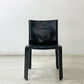 カッシーナ Cassina キャブチェア 412 CAB CHAIR アームレス 本革 ブラック マリオ・ベリーニ MoMA 永久展示品 イタリアモダン 定価￥308,000- B ●