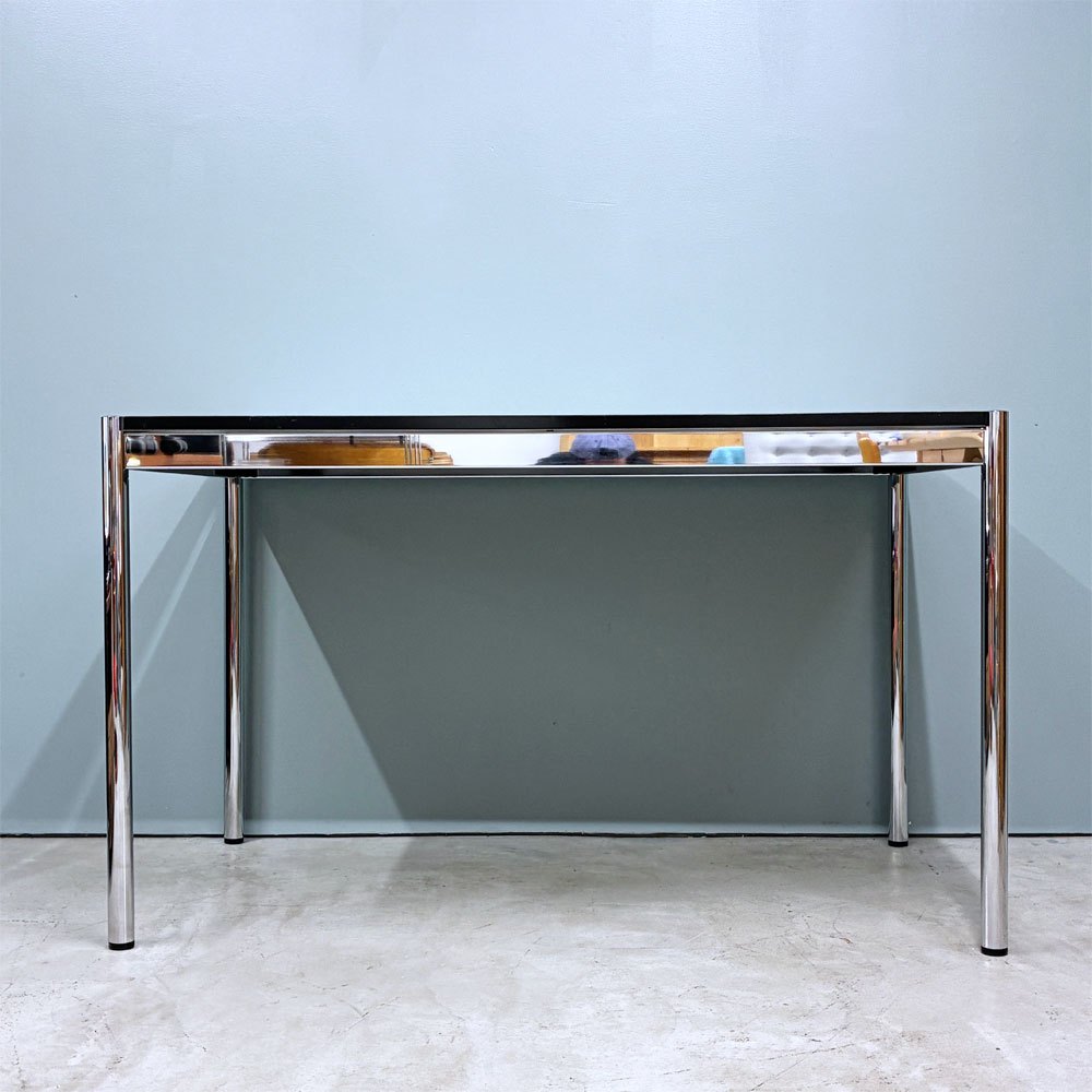 USMハラー USM Haller モジュラーファニチャー ハラーテーブル デスク W125 x D75 x H74cm パールグレーラミネート (ホワイト) モダンデザイン ◎