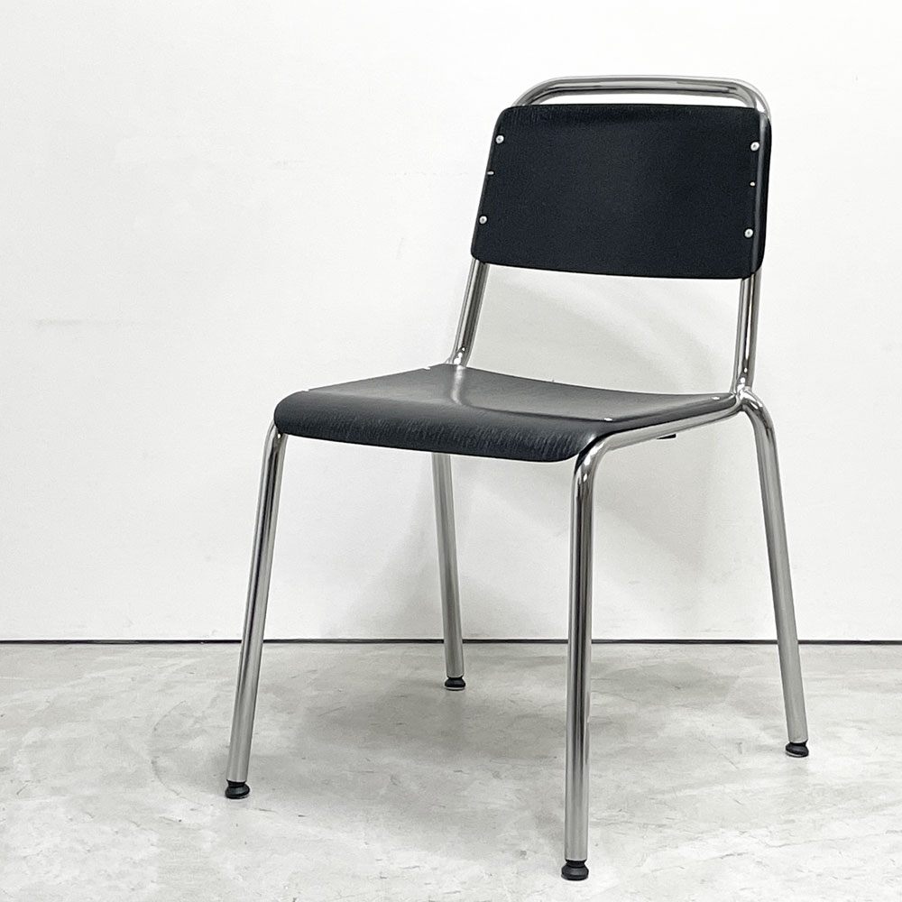 ヘイ HAY ハーフタイムチェア HALFTIME CHAIR ダイニングチェア スタッキング プライウッド スチール ブラック 北欧 デンマーク モダン 現状品 B ●