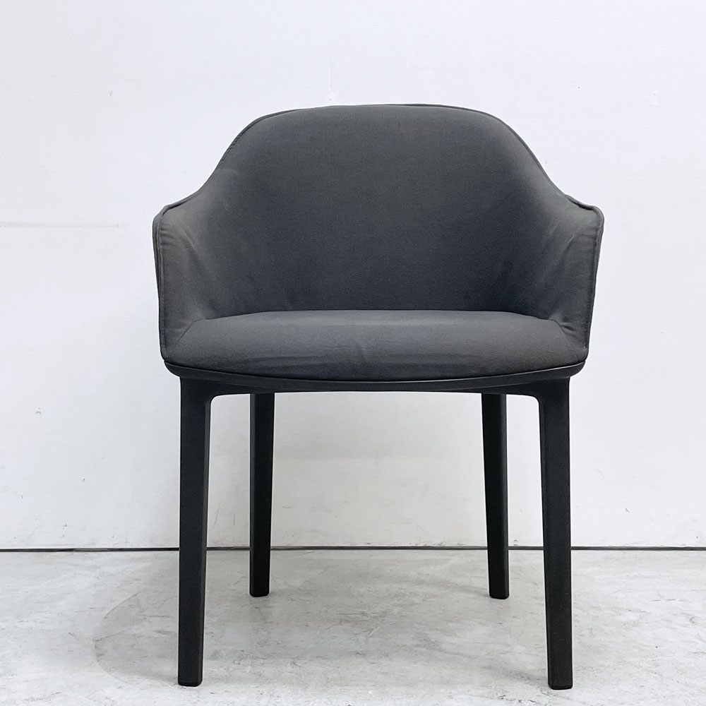 ヴィトラ Vitra ソフトシェル SOFTSHELL アームチェア 4レッグベース ロナン＆エルワン・ブルレック ダークグレー 定価111,100円 ●