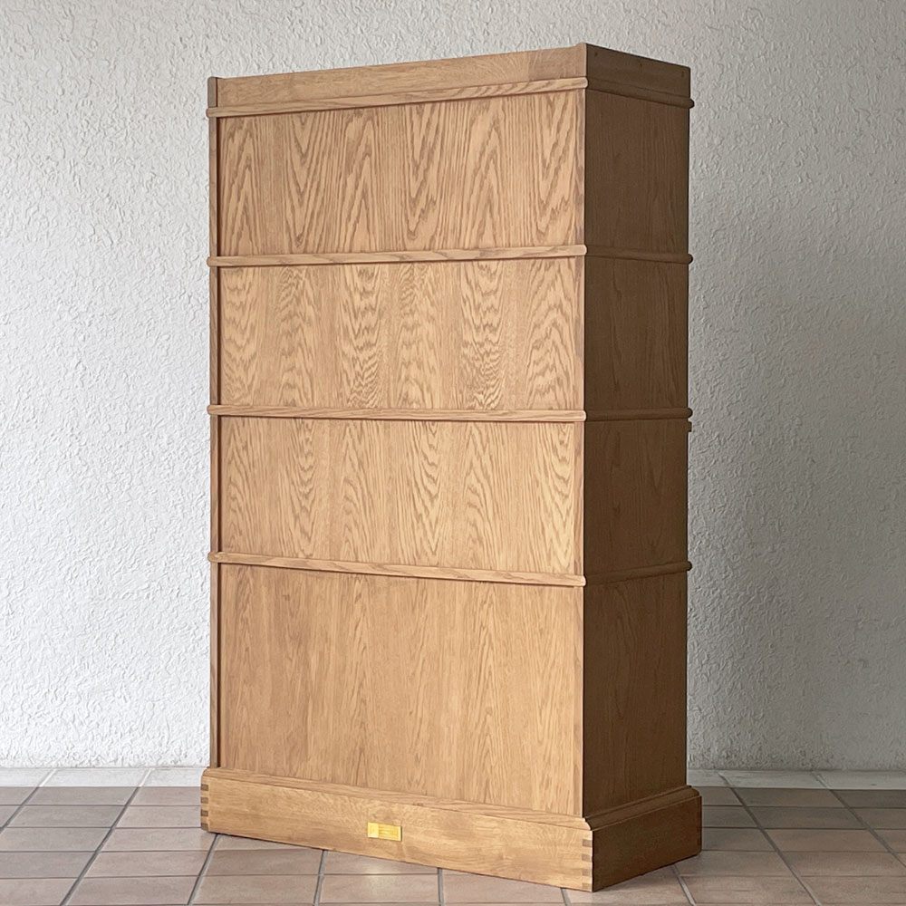 ジャーナルスタンダードファニチャー journal standard Furniture ボンド スライドキャビネット BOND SLIDE CABINET ブックケース オーク材 4段 扉2枚欠品 ◇
