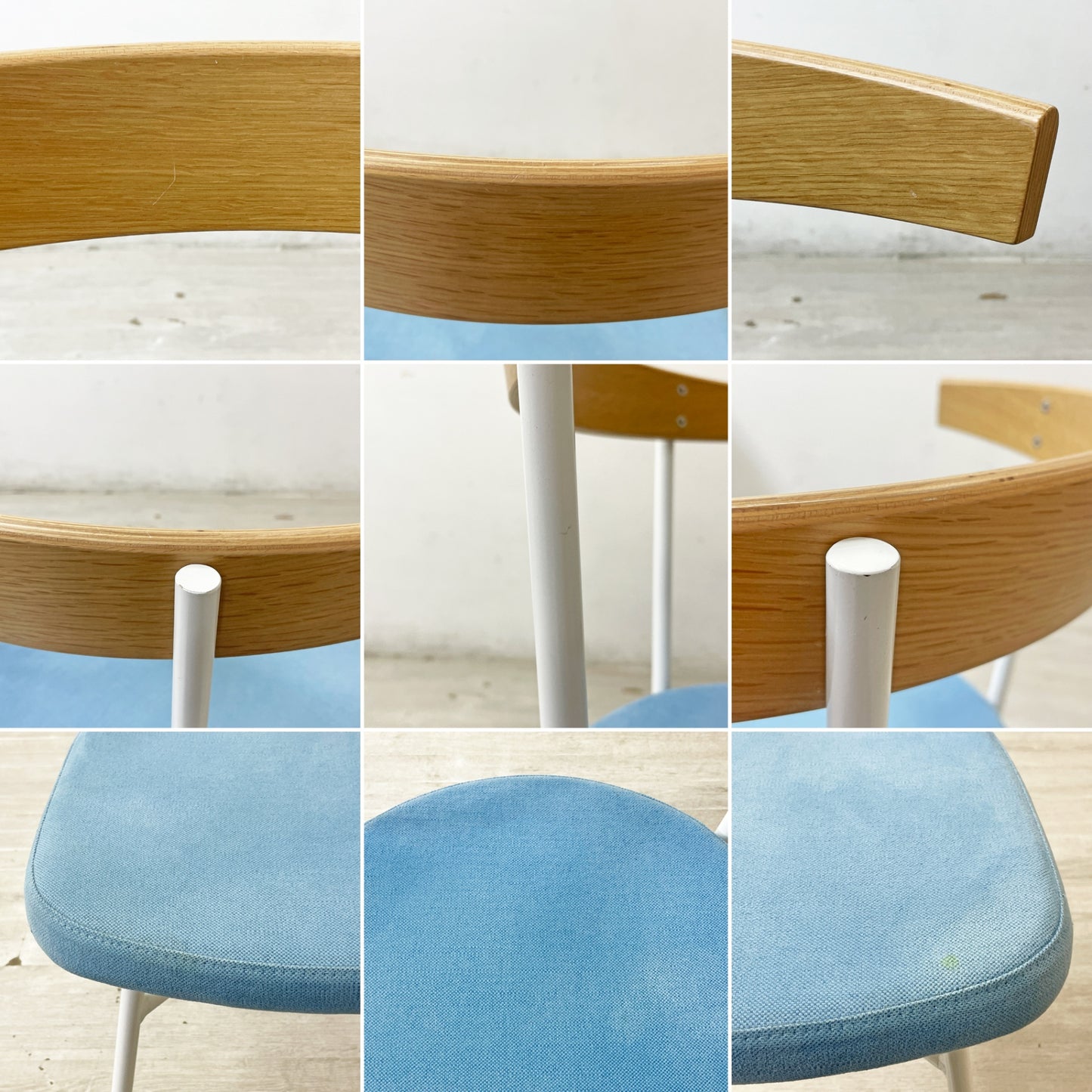イデー IDEE フェレチェア FERRET CHAIR ダイニングチェア ファブリック オーク材 スチールフレーム A ●