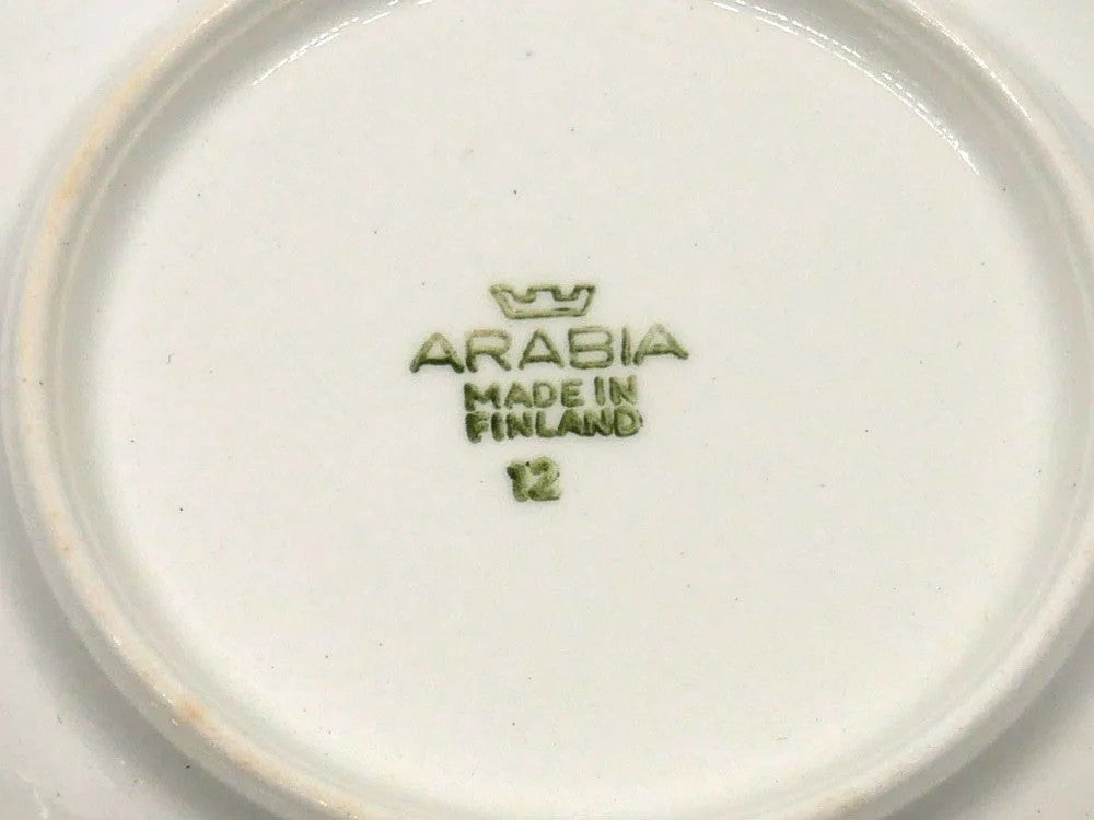 アラビア ARABIA ヴォッコ Vuokko カップ＆ソーサー ライヤウオシッキネン Raija Uosikkinen 1960年代 ビンテージ 北欧食器 E ●