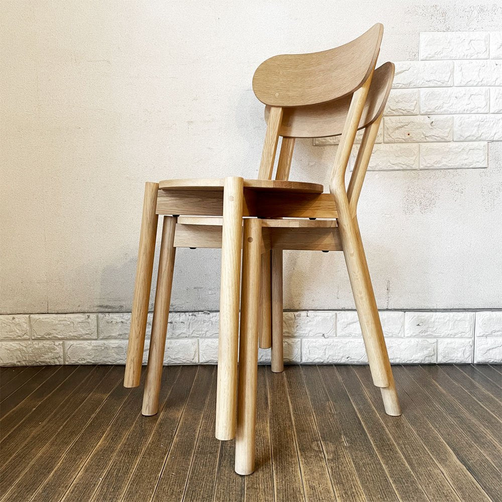 カリモクニュースタンダード KARIMOKU NEW STANDARD キャストールチェア CASTOR CHAIR ダイニングチェア PURE OAK 板座 スタッキング BIG-GAME A ◎