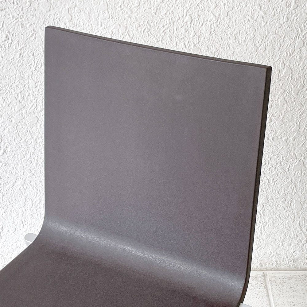 ヴィトラ vitra. ゼロスリー .03 ダイニングチェア スタッキングチェア ブラウン マールテン・ヴァン・セーヴェレン Maarten Van Severen A ◇