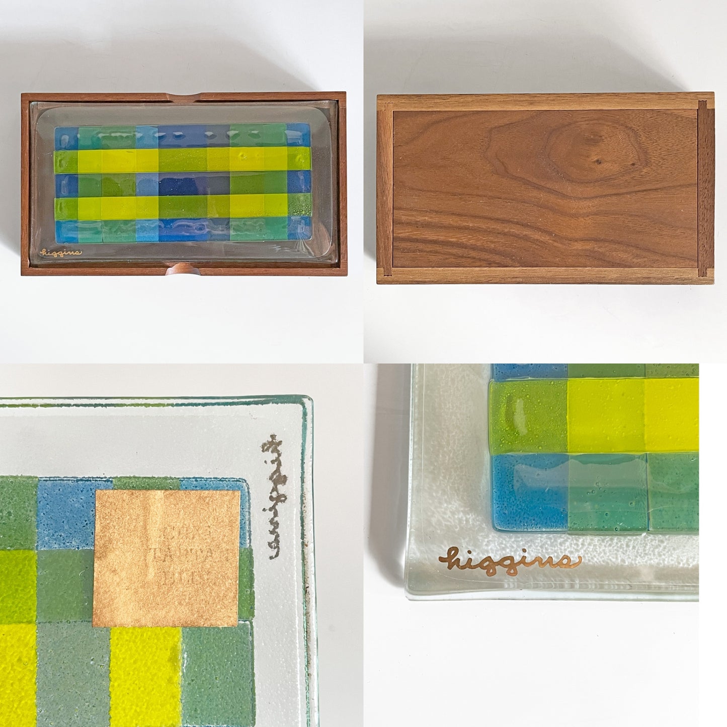 ヒギンスグラス Higgins Glass シガレットボックス Cigarette Box マイケル＆フランシス・ヒギンズ Michael＆Frances Higgins ビンテージ ミッドセンチュリー 希少 ■