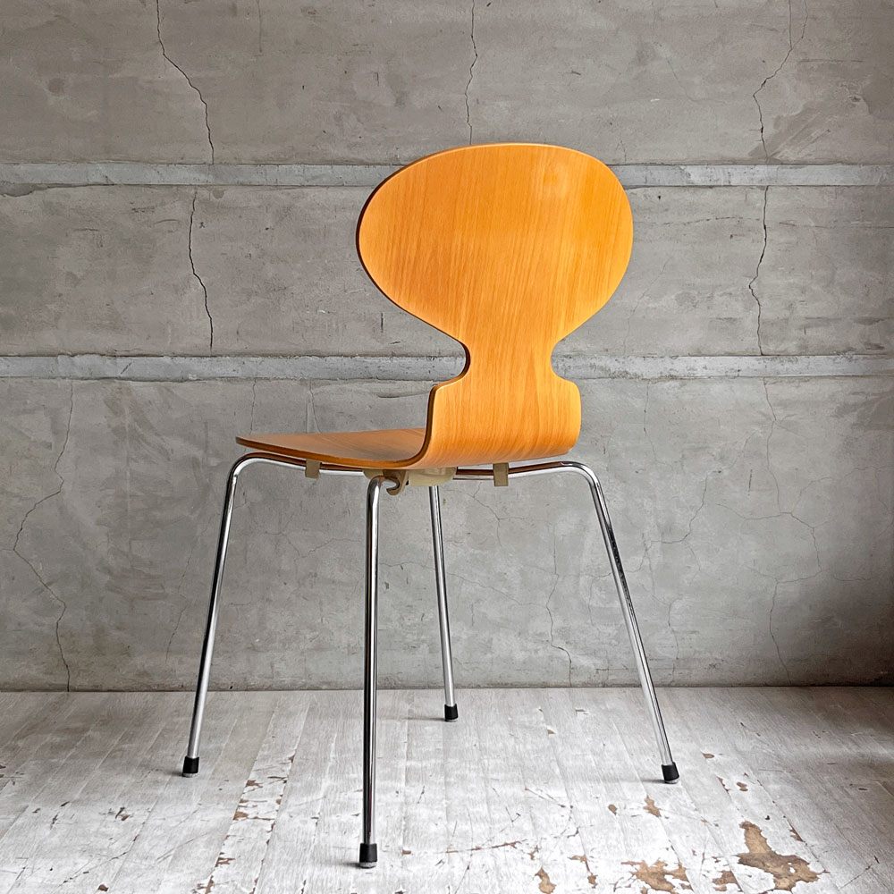 フリッツハンセン Fritz Hansen 3101 アリンコチェア アントチェア 4本脚 ナチュラルビーチ ラッカー仕上げ フェルトグライズ アルネ・ヤコブセン C ♪