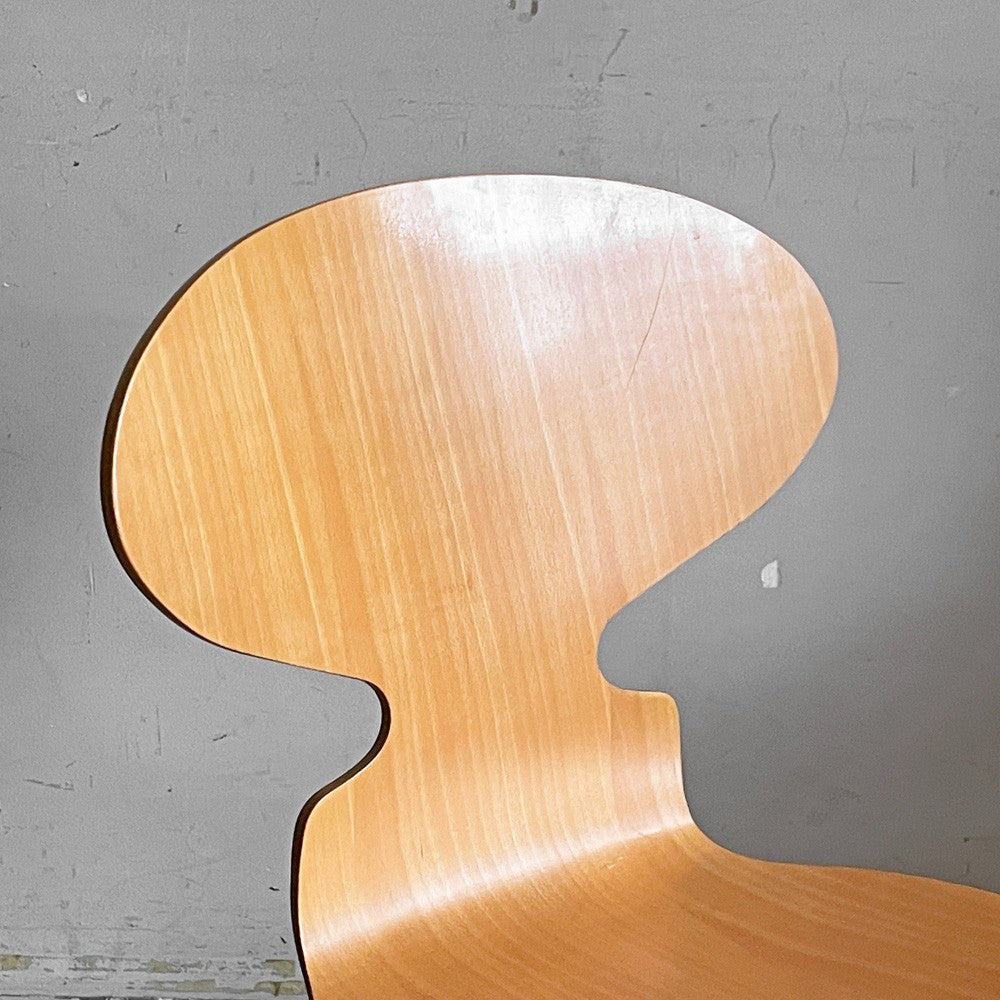 フリッツハンセン Fritz Hansen 3101 アリンコチェア アントチェア 4本脚 ナチュラルビーチ ラッカー仕上げ フェルトグライズ アルネ・ヤコブセン B ■