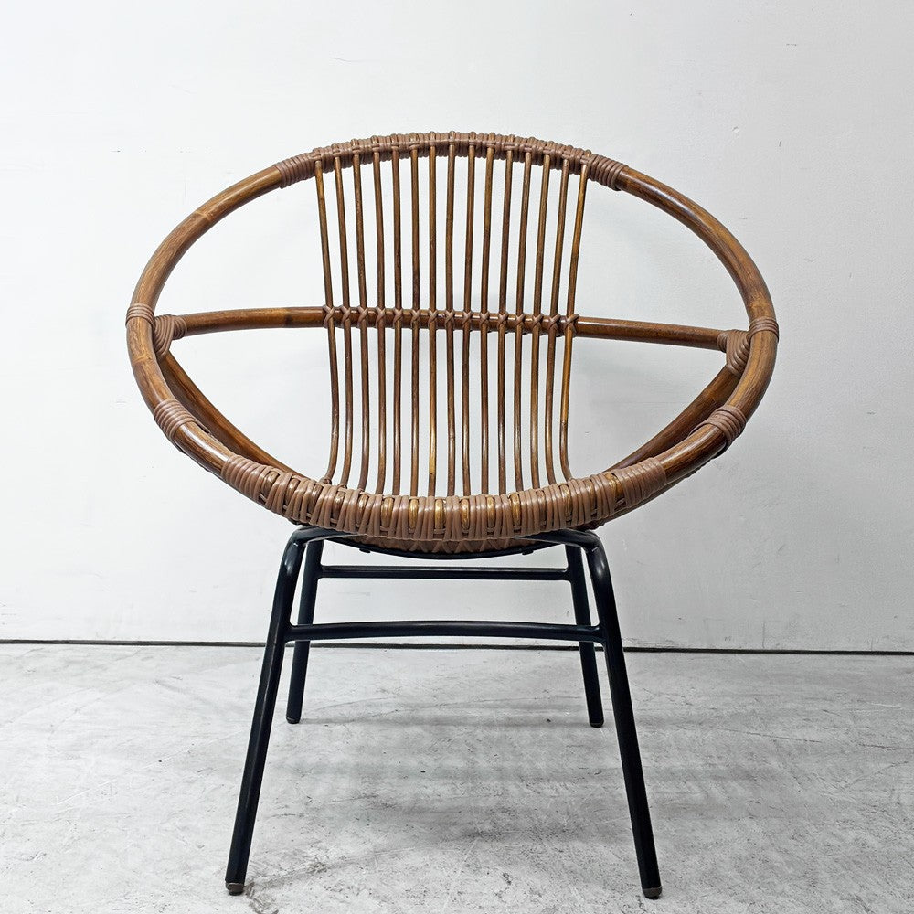 クラッシュゲート CRASH GATE ノットアンティークス Knot antiques ビゼットチェア BIZET CHAIR ラウンジチェア ラタン 藤 ナチュラルモダン カフェ ●