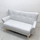フランフラン Francfranc フルレット 2シーター カウチソファ ローソファ L字ソファ 3way ファブリック ベージュ オットマン付き W130.5cm ●