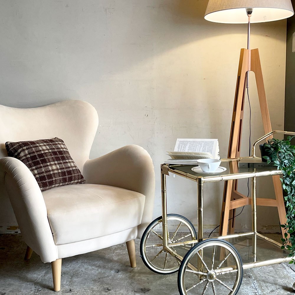 イデー IDEE ラビットラウンジ LOVE-IT LOUNGE ラウンジチェア 1pソファ ラムース生地 アイボリー ■