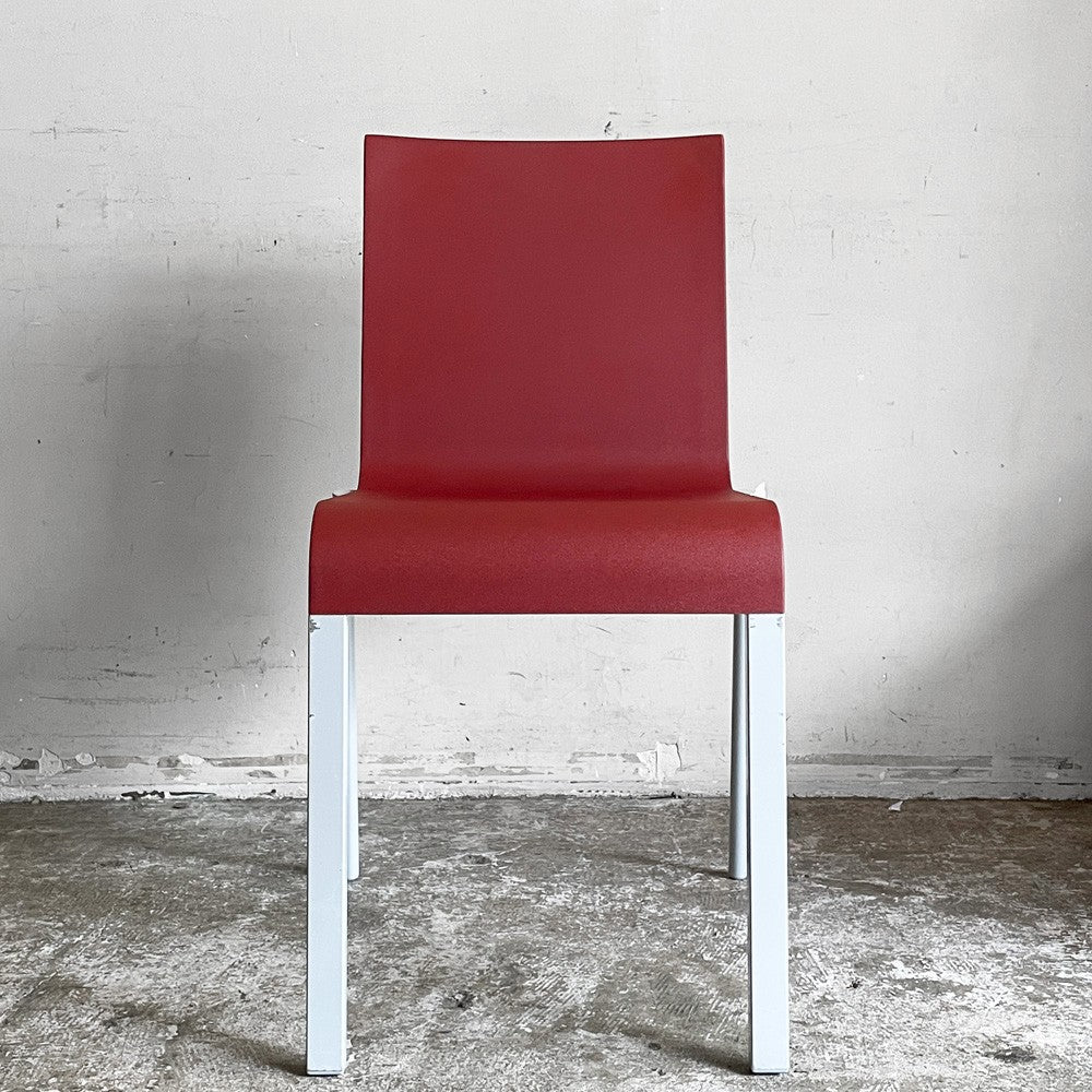 ヴィトラ vitra. ゼロスリー .03 ダイニングチェア スタッキングチェア マールテン・ヴァン・セーヴェレン Maarten Van Severen レッド B ■