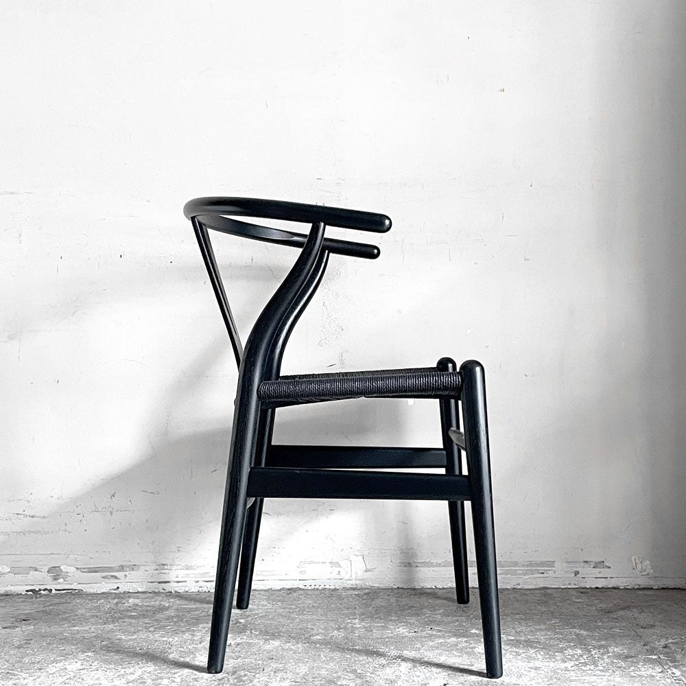 カールハンセン＆サン Carl Hansen & Son CH24 Yチェア オーク材 ブラックラッカー×ブラックペーパーコード ハンス・J・ウェグナー デンマーク 北欧家具 ■