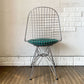ヴィトラ vitra ワイヤーチェア Eames Wire Chair DKR5 エッフェルベース シートパッド付 ファブリック グリーン系 C&R イームズ ミッドセンチュリー ◎
