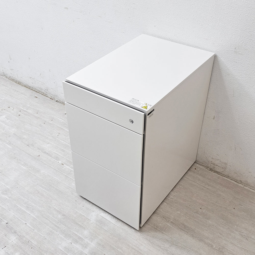 イトーキ ITOKI インステート INSTATE デスクキャビネット デスクワゴン 3段 鍵欠品 ●