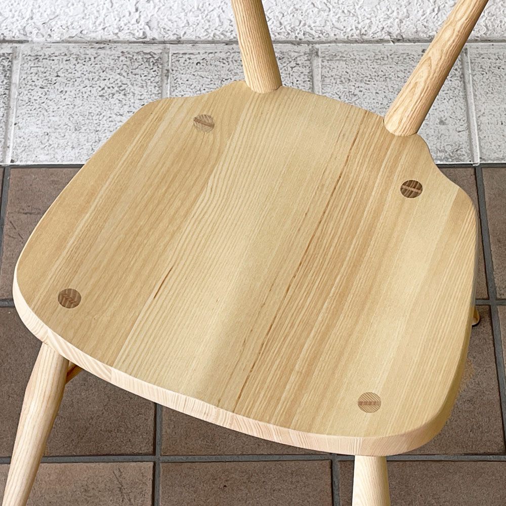 アーコール Ercol ER-7392 スタッキングチェア ダイニングチェア アッシュ材 英国家具 参考価格97,900円 美品 ◇