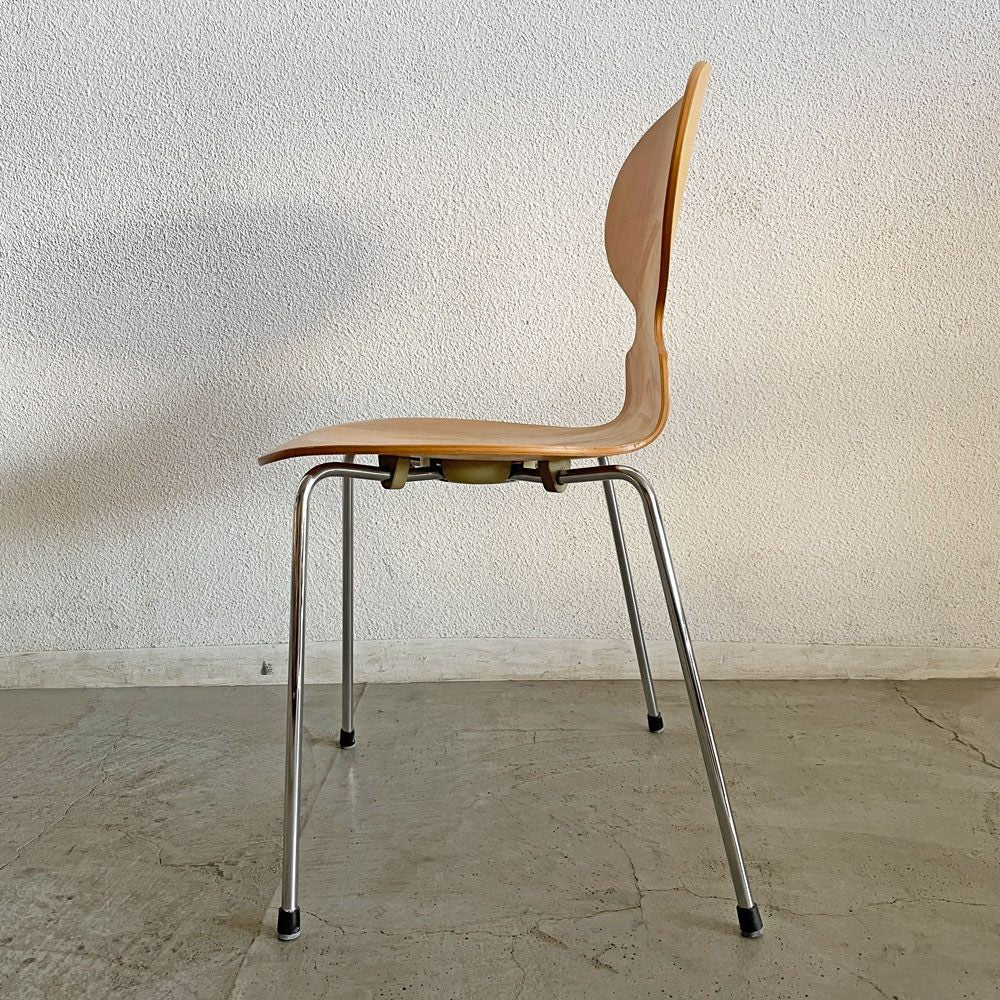 フリッツハンセン Fritz Hansen 3101 アリンコチェア アントチェア 4本脚 ナチュラルビーチ ラッカー仕上げ フェルトグライズ アルネ・ヤコブセン B 〓