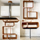 パシフィックファニチャーサービス P.F.S. リーフユニット REEF UNIT A オープンシェルフ パーテーション チーク材 H231.5-245cm ミッドセンチュリーデザイン 廃番 ◎