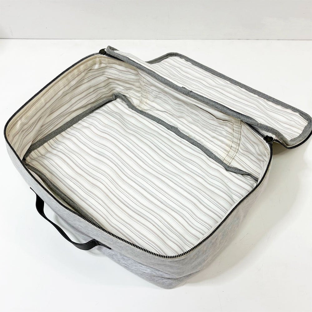 ブルネロクチネリ BRUNELLO CUCINELLI スウェット生地 ハンドバッグ イタリア 約W36×D11×H25cm ブラックライン ●
