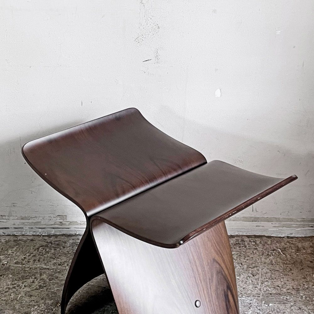 天童木工 Tendo バタフライスツール ローズウッド 柳宗理 MoMA ジャパニーズモダン ■
