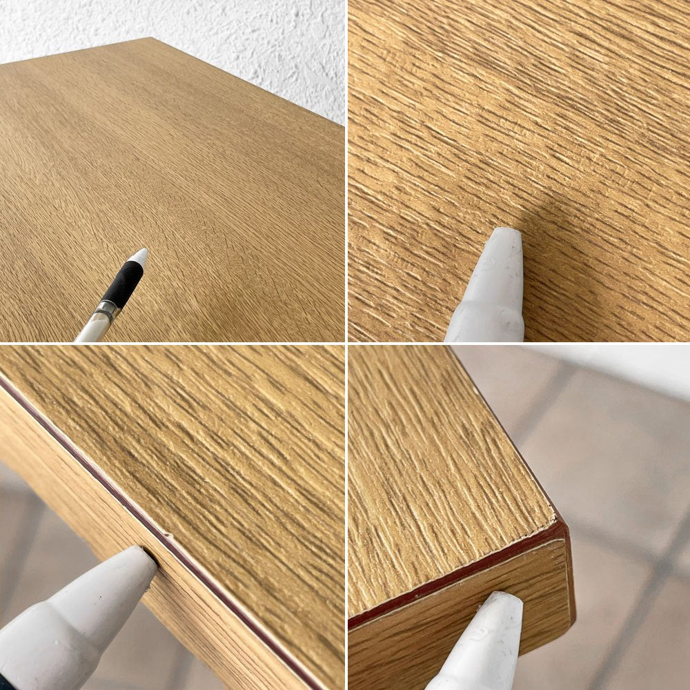 ビスレー BISLEY デスクプラン DESK PLAN Lフット ワーキングテーブル デスク オーク メラミン天板 スチール脚 W120cm イギリス ◇