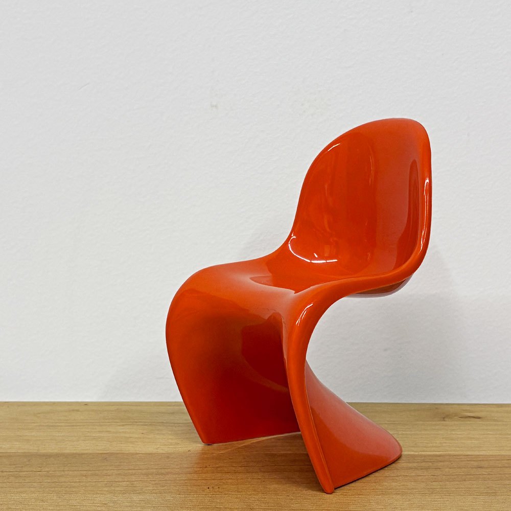 ヴィトラ デザインミュージアム Vitra Design Museum ミニチュアコレクション パントンチェア 1/6スケール オレンジ ◎