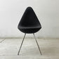 フリッツハンセン Fritz Hansen ドロップチェア DROP 3110 フルパディング ダークグレーファブリック アルネ・ヤコブセン 北欧 デンマーク ●