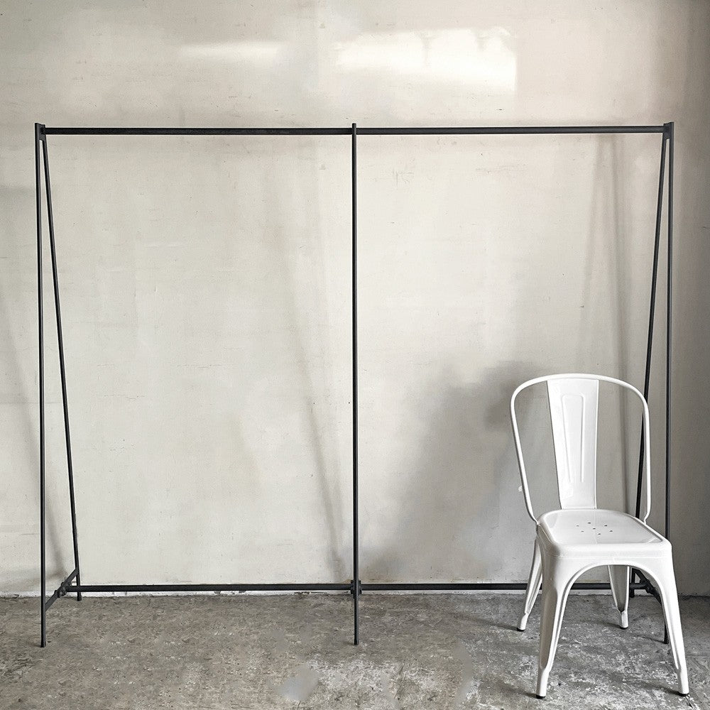 インダストリアル  Industrial design ハンガーラック アイアン 幅200cm 店舗什器 ■
