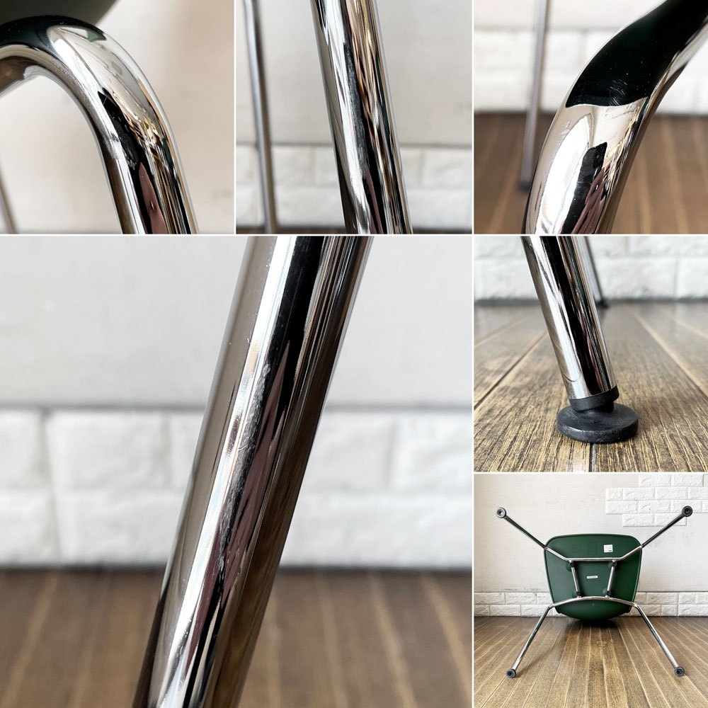 ヴィトラ vitra ハルチューブ HAL Tube サイドチェア ダイニングチェア グリーン スタッキング ジャスパー・モリソン 定価￥39,600- A ◎