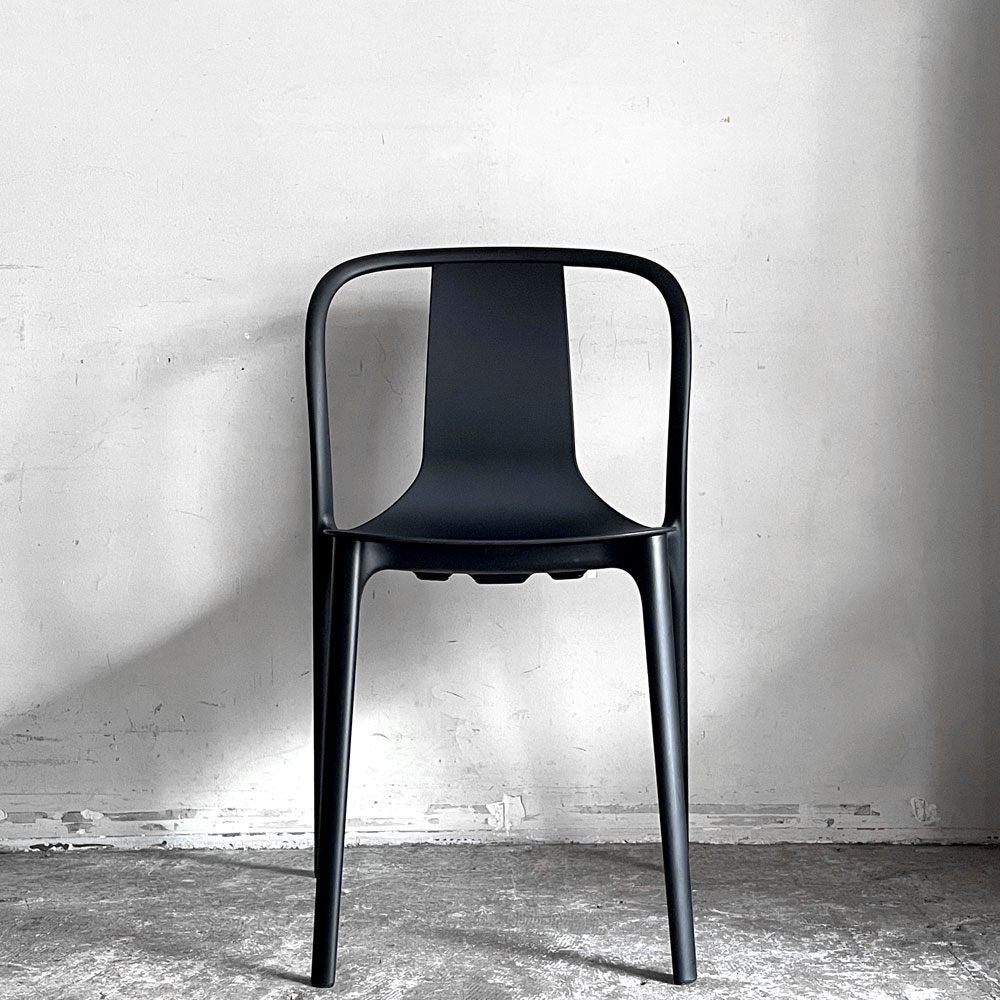 ヴィトラ Vitra ベルヴィルチェア Belleville Chair ダイニングチェア スタッキングチェア ディープブラック ロナン & エルワン・ブルレック A ■