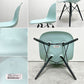 ハーマンミラー HermanMiller サイドシェルチェア ドゥエルレッグ DSW アクアスカイ × エボニー ポリプロピレン製 イームズ ミッドセンチュリー C ●