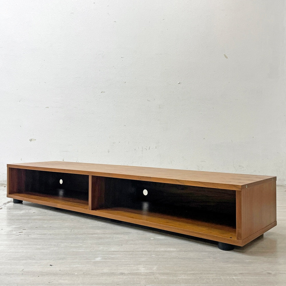 無印良品 MUJI AVボード スタッキングキャビネット ウォールナット材 ロータイプ W162cm TVボード 収納 ナチュラルデザイン ●