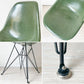 ハーマンミラー Herman Miller 2nd ビンテージ サイドシェルチェア FRP製 オリーブグリーン エッフェルベース C&R イームズ ミッドセンチュリー ★