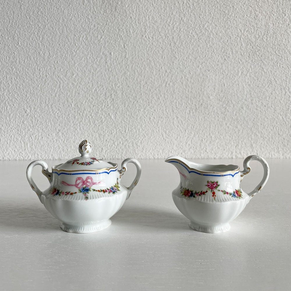 アビランド HAVILAND アルトワ Artois ティーポット＆シュガーポット＆クリーマー＆カップ＆ソーサー＆プレート 全15点セット リモージュ フランスビンテージ 〓