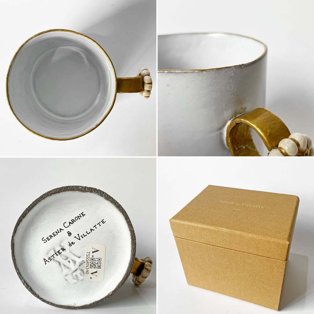 アスティエ・ド・ヴィラット Astier de Villatte セレナ Serena リング マグカップ リュストルイリゼブルー セレナ・キャロンヌ ★