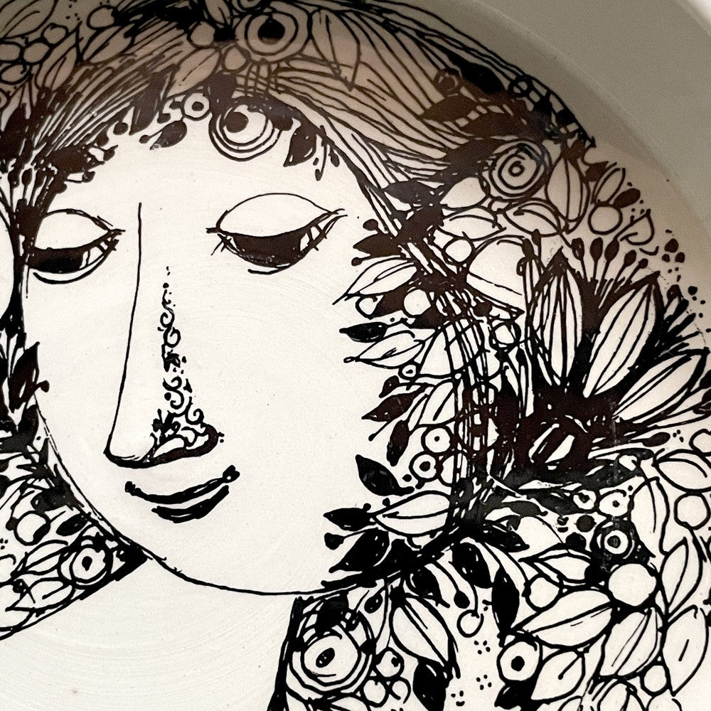 ニモール NYMOLLE リムボウル プレート トレイディッシュ Φ15.5cm ビョルン・ウィンブラッド Bjorn Wiinblad デンマーク 北欧雑貨 ビンテージ ■