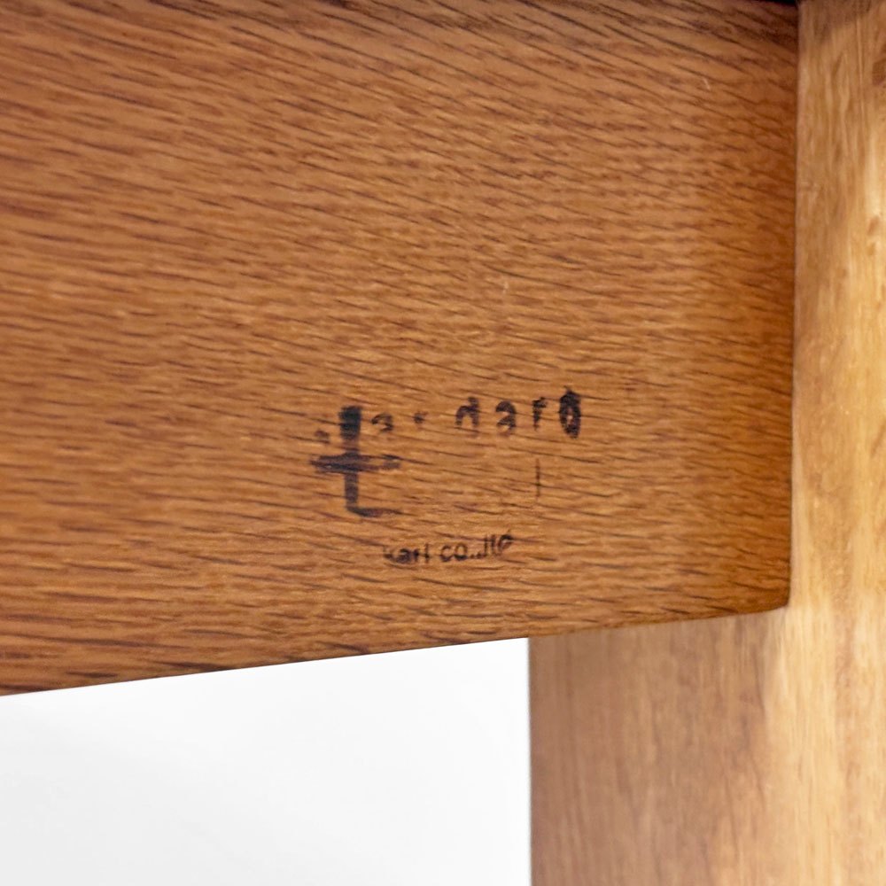 カーフ karf トランク Trunk ダイニングテーブル オーク材 W160cm ナチュラル 幕板仕様 定価￥¥154,000- ●