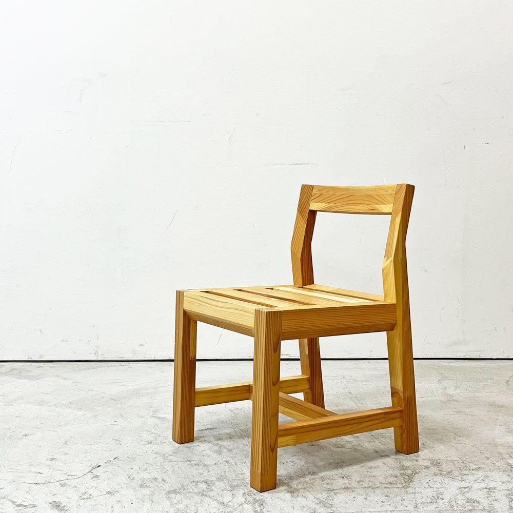 ワイスワイス WISE WISE サトヤマ03 SATOYAMA03 キッズチェア スモールチェア 杉無垢集成材 座面高33cm 展示品 A ●