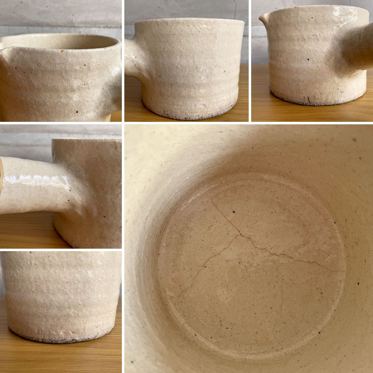 十場あすか 耐熱片手鍋 土鍋 片口 陶器 陶芸家 現代作家 つくも窯♪