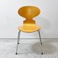 フリッツハンセン Fritz Hansen アントチェア 4本脚 ナチュラルビーチ ラッカー アルネ・ヤコブセン 北欧家具 B ●